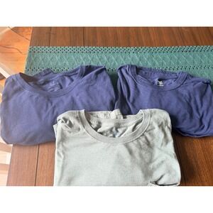 Mens 3XL T-Shirt Bundle Fruit of the Loom Athletic Works Blue Green Pocket Tees